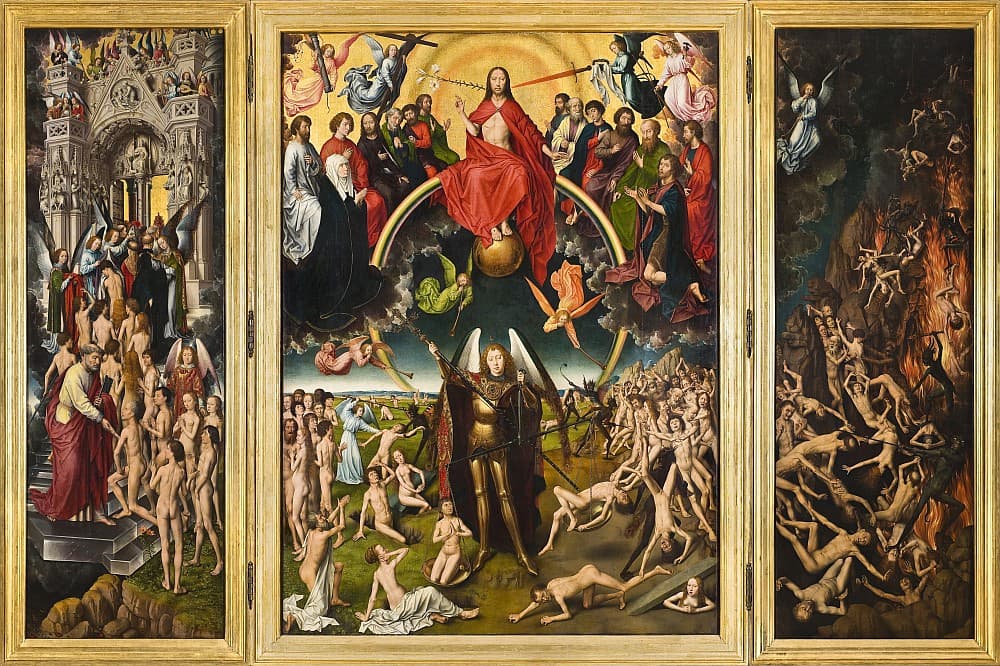 Beispiel für ein Triptychon in der sakralen Kunst